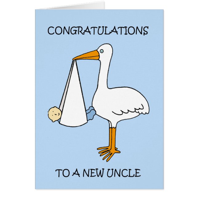 New Oncle to Baby Boy Herzlichen Glückwunsch (Vorne)