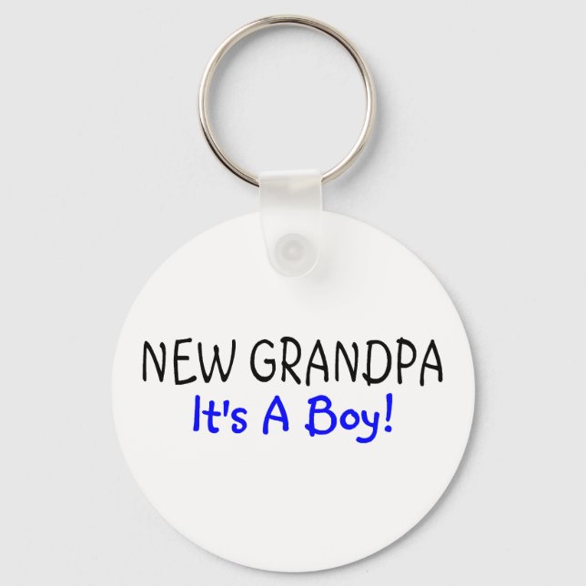 New Opa it a Boy Schlüsselanhänger (Vorderseite)