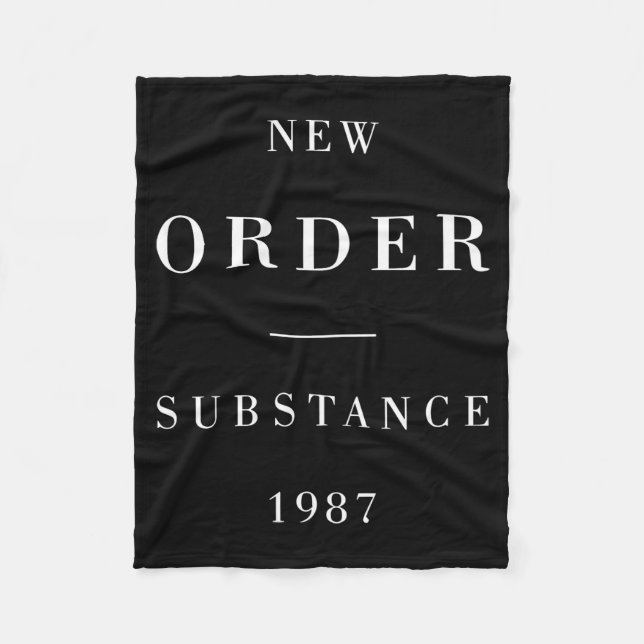 New Order Substance Hoodie  Fleecedecke (Vorderseite)