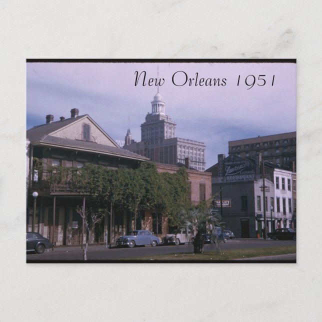 New Orleans 1951 Postkarte (Vorderseite)
