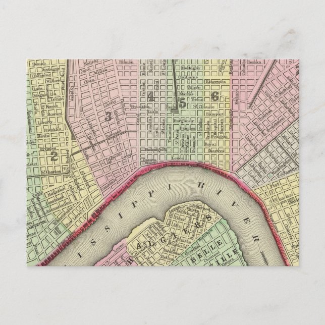 New Orleans 4 Postkarte (Vorderseite)