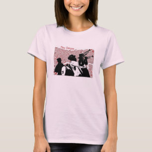 New Orleans Abstrakte Karte T-Shirt
