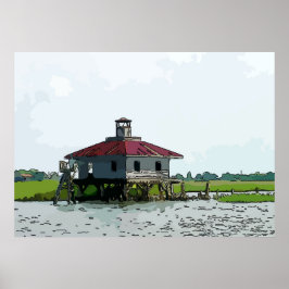 New Orleans Altes Rigolets Leuchtturm Poster