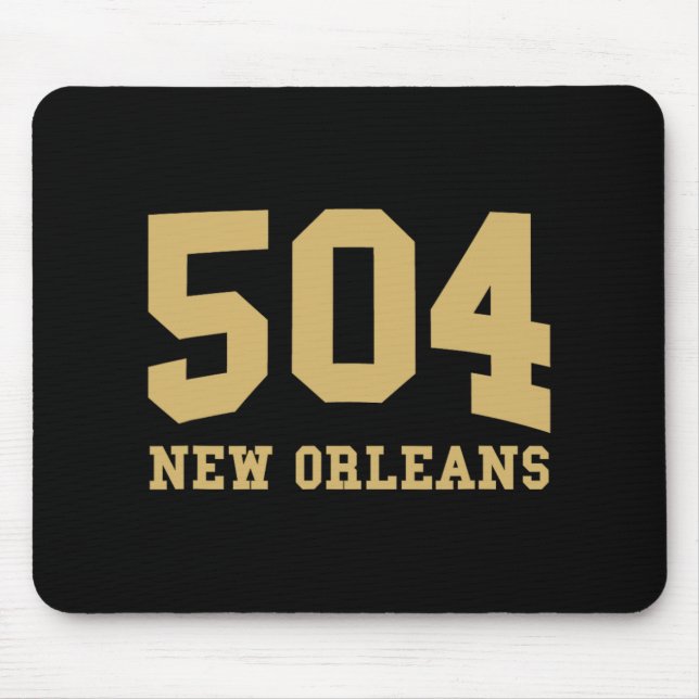 New Orleans Area Code 504 - Hometown Pride - Clic  Mousepad (Vorne)