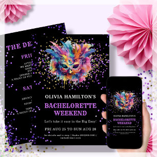 New Orleans Bachelorette Itinerary Weekend Einladung