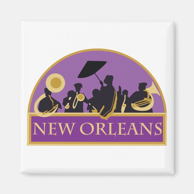 New Orleans Band Magnet (Vorne)