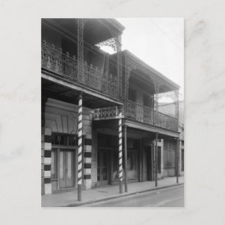 New Orleans Barbershop, 1930er Postkarte