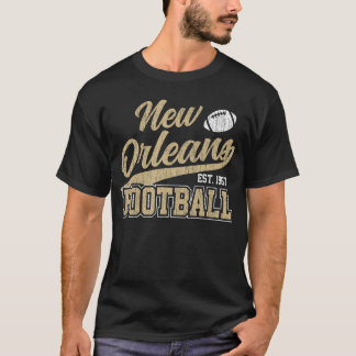 New Orleans bedrängter Footballeam Fan Sports retr T-Shirt