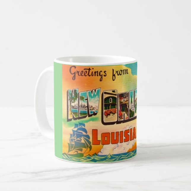 New Orleans Begrüßung  Kaffeetasse (Vorderseite Links)