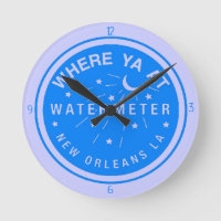 New Orleans Blue Water Meter Clock