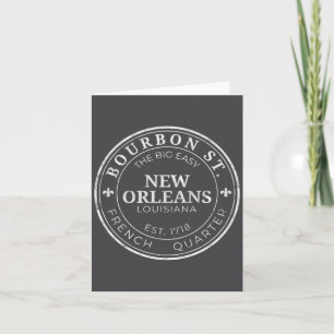 New Orleans Bourbon St The Big Easy Louisiana USA Karte