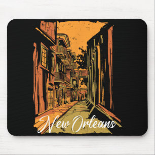 New Orleans Bourbon Street Souvenir Französisches  Mousepad