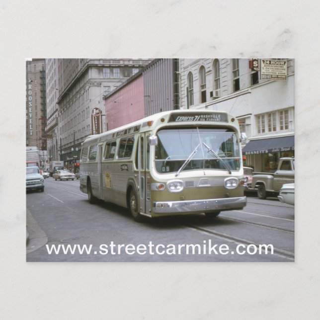 New Orleans Bus 1 Postkarte (Vorderseite)