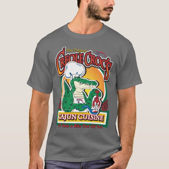 New Orleans Cajun Crocodile T-Shirt (Vorderseite)