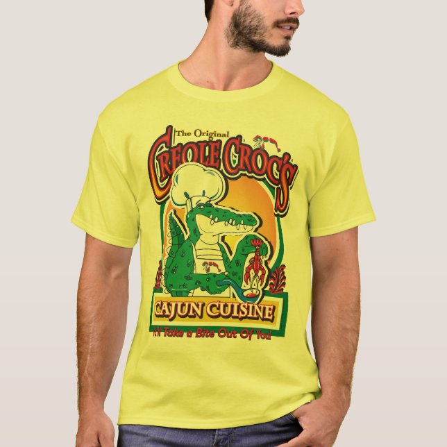 New Orleans Cajun Crocodile T-Shirt (Vorderseite)