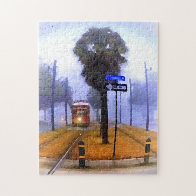 New Orleans Canal St Streetcars Jigsaw Puzzle (Vertikal)