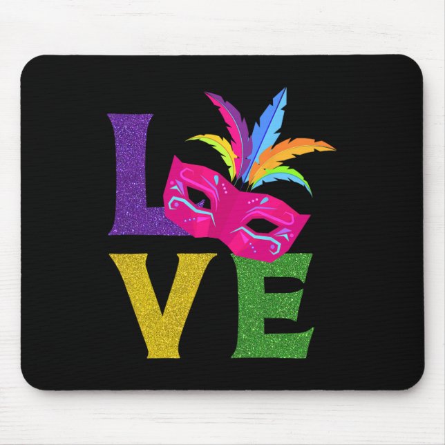 New Orleans Carnival Party Rosa Villa Saroli Mousepad (Vorne)