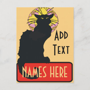 New Orleans Chat Noir Edit Text Blank Postkarte