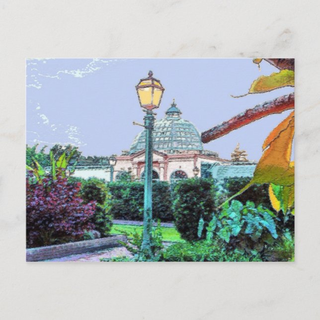 New Orleans City Park Green House Postkarte (Vorderseite)