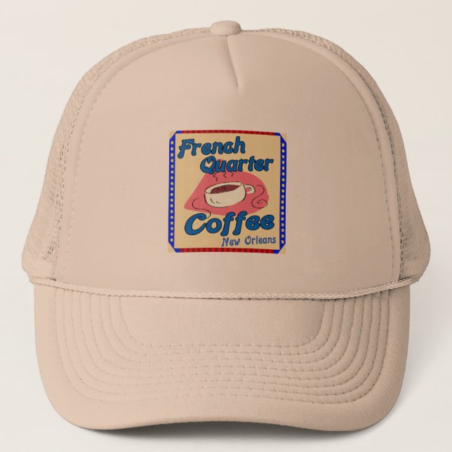 New Orleans Coffee. Truckerkappe (Vorderseite)