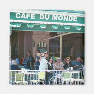 New Orleans Coffee und Beignets Magnet
