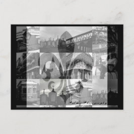 New Orleans Collage Postkarte