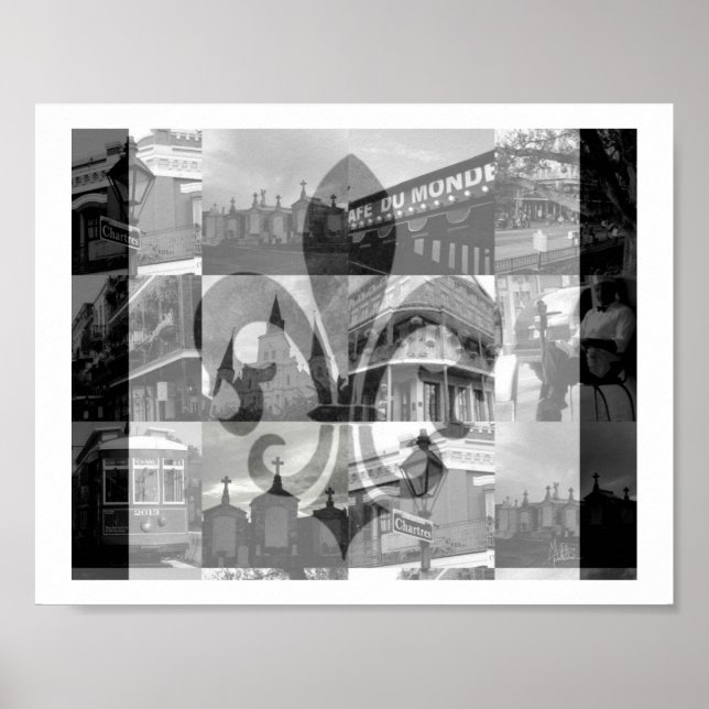 New Orleans Collage [Print] Poster (Vorne)