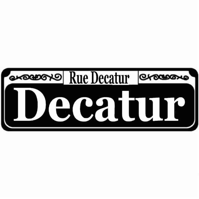 New Orleans Decatur Freistehende Fotoskulptur (Vorne)