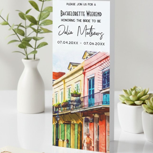 New Orleans Destination Bachelorette Wochenende Einladung (Von Creator hochgeladen)