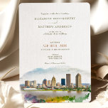 New Orleans Destination Wedding Watercolor Einladung<br><div class="desc">Introducing the New Orleans City Wedding Invitation, beautifully painted in watercolors! This stunning invitation features a typical New Orleans skyline. Our invitation is customizable, so you can easily edit the text to fit your wedding details. Choose from a variety of font styles and colors to match your theme. The high-quality...</div>