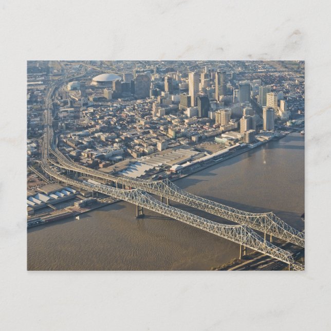 New Orleans Downtown Aerial Postkarte (Vorderseite)