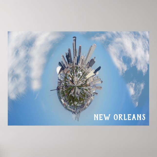 New Orleans Einzigartiges City Skyline Travel Foto Poster