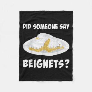 New Orleans Essen, hat jemand Beignets gesagt Fleecedecke