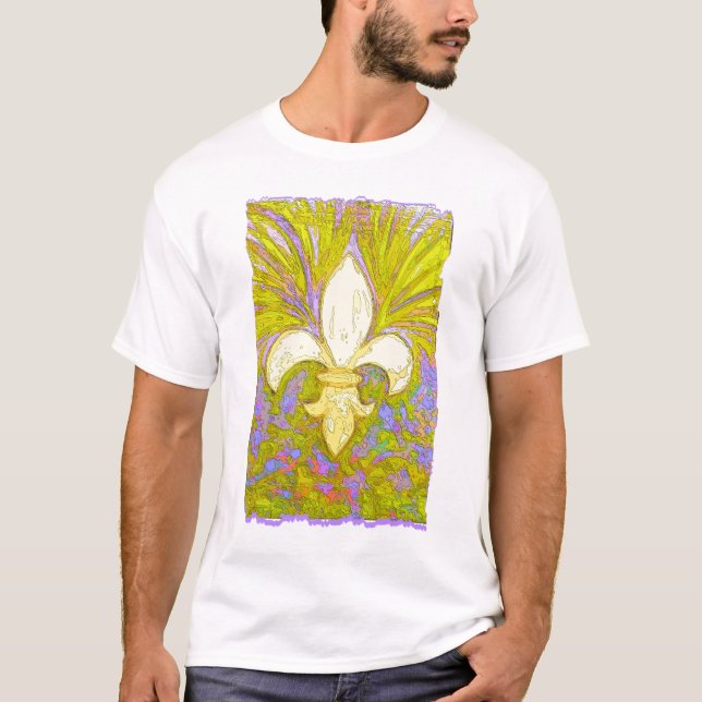 New Orleans Fleur de Leis T-Shirt (Vorderseite)