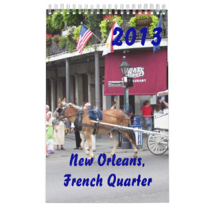 New Orleans, französisches Quartal 2013 Kalender