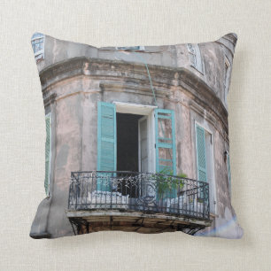 New Orleans French Quarter Balcony Foto Pillow Kissen