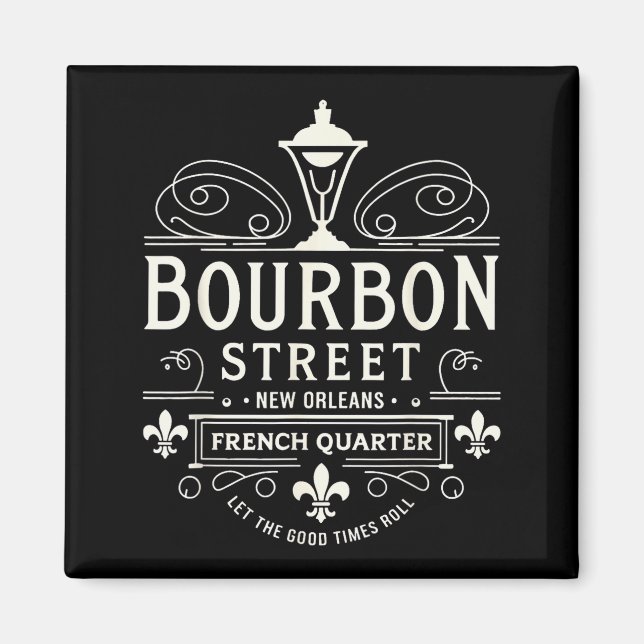 New Orleans French Quarter Bourbon Street Louisian Magnet (Vorne)