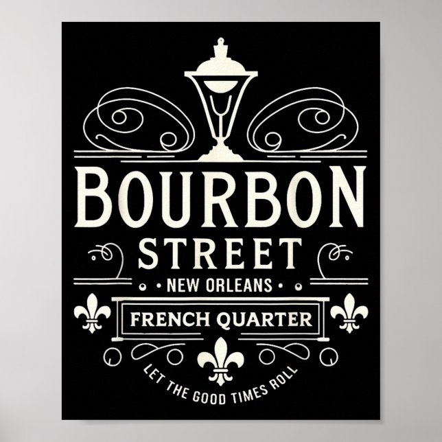 New Orleans French Quarter Bourbon Street Louisian Poster (Vorne)