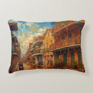 New Orleans French Quarter, Futurism Art Style Dekokissen