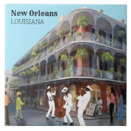 New Orleans French Quarter Jazz Band Fliese