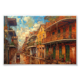 New Orleans French Quarter, NOLA Art Fotodruck