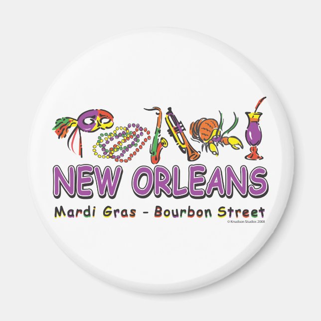 New Orleans-Fun- Magnet (Vorne)