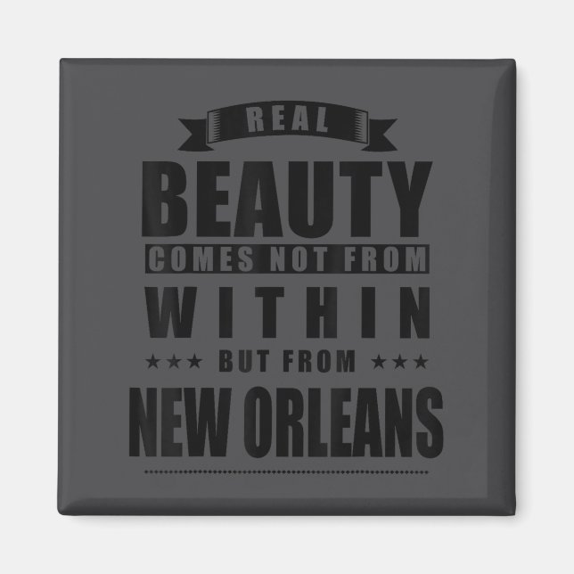New Orleans - Funny D City Gift  Magnet (Vorne)