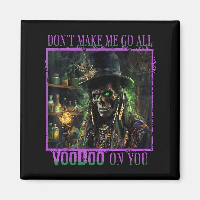 New Orleans Ghost Tour Y Priest Voodoo Mardi Gras  Magnet (Vorne)