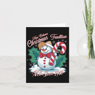 New Orleans Herr Bingle Weihnachten Tradition Snow Karte