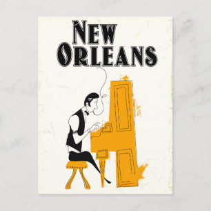 New Orleans Honky Tonk Postkarte