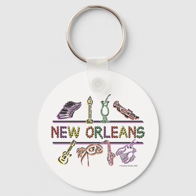 New Orleans-ICONS - Kopie Schlüsselanhänger (Vorderseite)