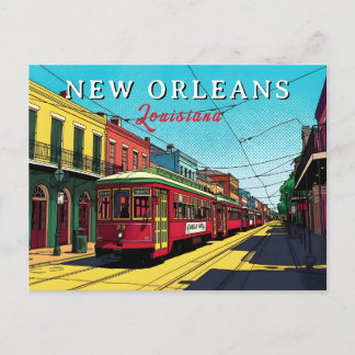 New Orleans Inspired Urban Art Postkarte