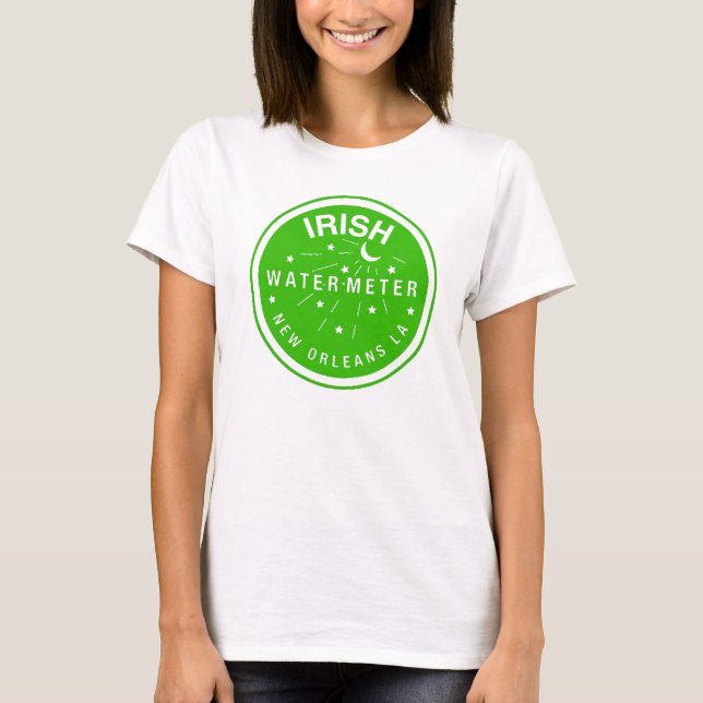 New Orleans Irish Water Meter Cover T-Shirt (Vorderseite)