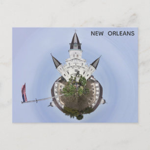 New Orleans Jackson Square Einzigartiges Panorama- Postkarte